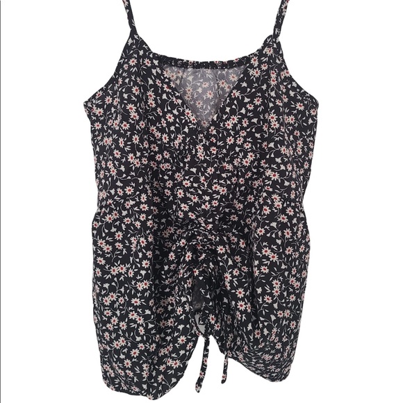 SHEIN | Ditsy Floral Drawstring Front Cami Top - Picture 3 of 3